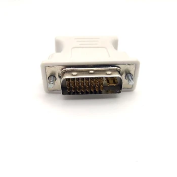 1 бр. конектор VGA към DVI 24 + 5-пинов штекерный адаптер до 15-номера за контакт конектора удължител за VGA конвертор
