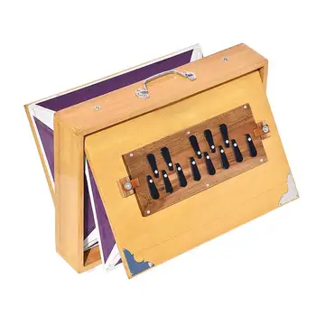 1 бр. кутия Шрути, индийски акордеон ръчно изработени, Йога, Медитация, Пеене, терапия, съпровод, професионален музикален инструмент