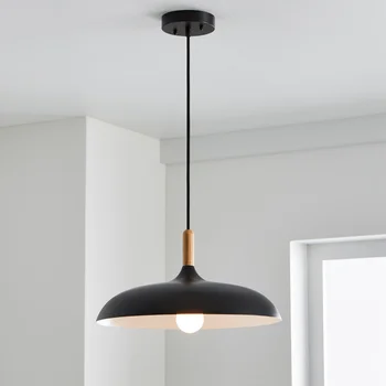 1 лампа, подвесная черна лампа A9, в пакет, интериор на стаята, домашно осветление за домакински уреди