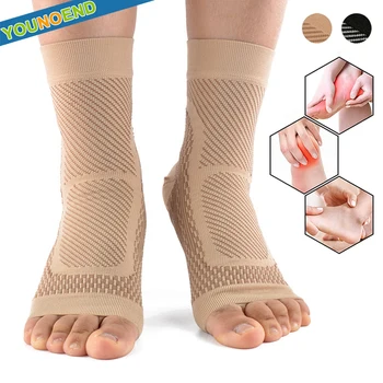 1 чифт Чорапи от Подошвенного фасциита с ръкави 30-40 мм hg.календар. Компрессионный Чорап за поддръжка на глезена, възстановяване след травми, Облекчаване на отоци, за Жени и За Мъже