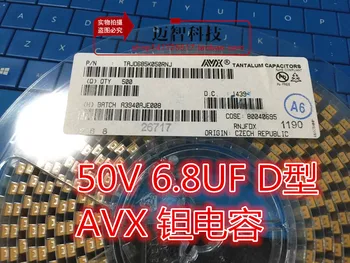 10 до 50 бр TAJD685K050RNJ 7343 50 6,8 icf D тип 50V6.8D SMD танталовый кондензатор с печат 685T оригинално петно