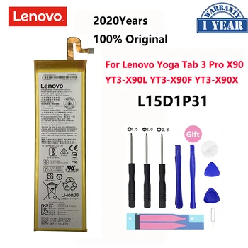 100% Оригинални 4000 ма L15D1P31 За Lenovo Yoga Tab3 Pro X90 YT3-X90L YT3-X90F YT3-X90X Сменяеми Батерии Bateria