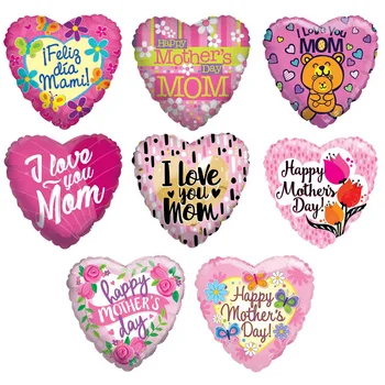10шт 18 инча във формата на сърце, испански балони с Деня на майката, балони гелиевые топки от Деня на майката, украса за парти по случай рождения Ден на мама, подаръци