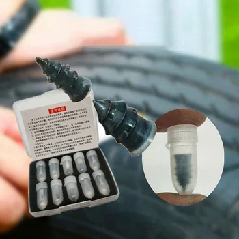 20 бр/кор. пирони за ремонт на гуми, гумени самонарезни, шипове за гуми, ремонт инструмент шипове за пробиви вакуумни гуми