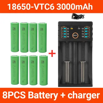 2023 Нова оригинална батерия 3,7 3000 mah 18650 за us18650 VTC6 30A играчки, инструменти фенерче батерия + USB Зарядно устройство