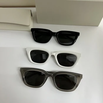 2023 Нови луксозни маркови дизайнерски слънчеви очила лек оттенък за мъже и жени, квадратни vintage слънчеви очила за шофиране, модни стръмни слънчеви очила