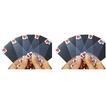 2X творчески прозрачна пластмаса водоустойчив карти за игра в покер новост покер пощенски код