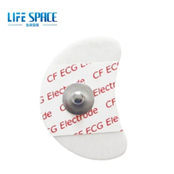 50 бр. опаковки за Еднократна употреба новородено элктродер във формата на полумесец Пяна за исхемични стартовият бутон на лентата на ЕКГ кабел за свързване