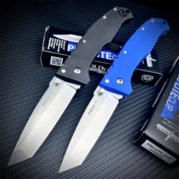 Cold Steel 20NSCLU 4416 Outdoor Pro Lite Сгъваем джобен нож с клипсой EDC G10 Дръжка тактически ловен нож Режещи инструменти
