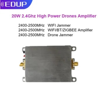 EDUP Drone Анорак Еднопосочен 20 W 2,4 Г Усилвател на летателни апарати Висока Мощност 2400-2500 Mhz WIFI Усилвател на сигнала на далечни разстояния или WIFI Ауспуси
