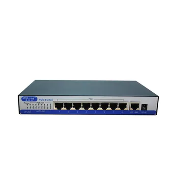 H9 port gigabit switch poe 100/1000 Mbps с IEEE802.3af/at активен 8 POE порт 50v2.3a за 8шт 1080P 2MP 3MP 4MP 5MP 6MP HD IP камери