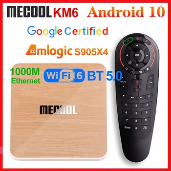 KM6 Deluxe ATV Amlogic S905X4 Smart Android 10,0 TV Box 4 GB RAM И 64 GB ROM 2,4 /5G WiFi BT 4K Android 10 телеприставка 2G16G
