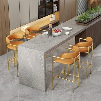 Nowe krzesło barowe Nordic Fashion Home wypoczynek krzesła do jadalni nowoczesny Design kreatywne oparcie złoto/czerń na