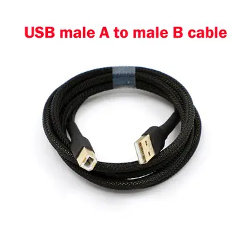 Pure silver USB-кабел за предаване на аудио данни USB - (от A до B) (от A до Type C) (от A до Micro)