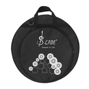 SLADE Чанта за чинии с размер 21 инча, чанти за барабанни пръчки, подвижни разделителя, презрамка, раница, аксесоари за ударни инструменти