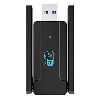 USB Wifi адаптер за безжична мрежова карта USB3.0 Wifi6 AX1800M 2,4 G / 5 Ghz, двухдиапазонная високоскоростна мрежова карта