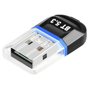 USB Адаптер Bluetooth 5.3 Приемник USB Bluetooth поддържа прием предавател за настолни КОМПЮТРИ с Bluetooth-слушалки