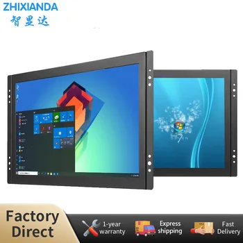 Zhixianda 12 Инча Широкоекранен 1280*800 Вграден Промишлен Дисплей HDMI VGA Резистивен/Капацитивен Сензорен Екран С Отворена Рамка Монитор