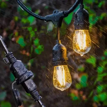 Zhongshan led лампа с нажежаема жичка външен кабел E27 винт градински фенери открит балкон външни светлини GL460