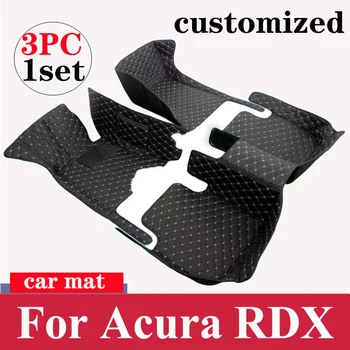 Автомобилни постелки LHD за Acura RDX 2017 2018 2015 2016 2014 2013 2012 2011 2010 Аксесоари за интериора на колата Непромокаеми кожени подложки