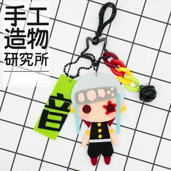 Аниме Demon Slayer Uzui Tengen Меки играчки, окачване-ключодържател ръчна изработка, кукла, креативен подарък