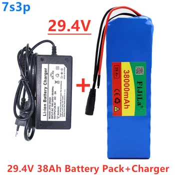 Батерия за колата 7s3p100% v38ah, свързващ комод20а,bmsbalanceadoparabicicletaelétrica,скутер,cadeiraderodas+carregador2a