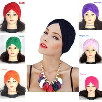 Богемные шапки-hijabs, дамски еластичен шал-хиджаб, памук мюсюлмански хиджаб с кръст, забрадка-тюрбан, мюсюлмански шал-гънка, хиджаб, нов