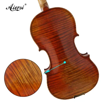 Високо качество на струнни инструменти на марката Aiersi, ръчно цигулка с маслена рисувани на професионален музикален инструмент с футляром, смычком