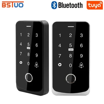 Водоустойчива клавиатура за контрол на достъпа NFC Bluetooth Sasha APP 13,56 Mhz RFID-клавиатура Биометричен пръстов отпечатък Тъчпад светлини за отваряне на врати