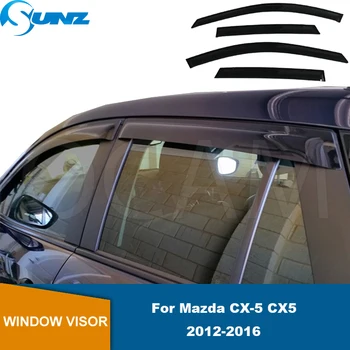 Вятърни Дефлектори на Страничните прозорци За Mazda CX-5 CX5 2012 2013 2014 2015 2016 Авто Прозорец Козирка Навес Вятър, Дъжд Слънцезащитен Дефлектор Козирка