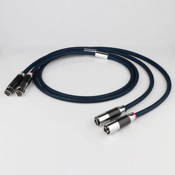 Двойката 99,998% посеребренный XLR кабел от Hi-end 3-Пинов XLR Женски XLR мъжки аудио кабел Аудио/видео кабел balacen