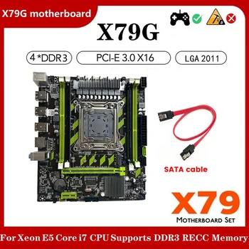 Дънната платка е печатна платка + кабел SATA Поддръжка на LGA2011 4XDDR3 RECC Слот за оперативна памет M. 2 NVME PCI-E X16 6XUSB2.0 SATA3.0 Сървърна дънна платка