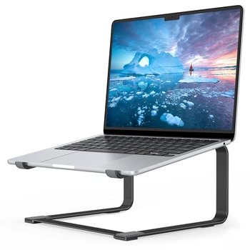 Държач за лаптоп, стойка за маса от алуминиева сплав, регулируем сгъваема преносима за лаптоп, скоба за повдигане, охлаждащ притежателя, нескользящий