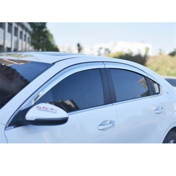 За 6 бр. автомобили прозорец козирка Kia NEW K3 Cerato Аксесоари за странично водоустойчива дифузьор гальванический бодикит 2019 2020 2021