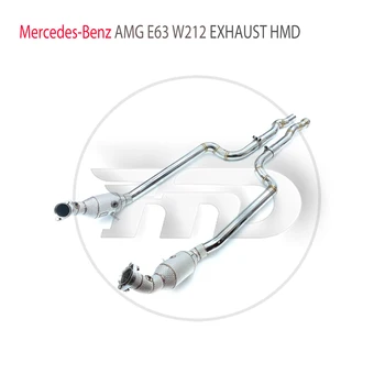 Изпускателна система за HMD, високоефективна канализация тръба за Mercedes Benz E63 AMG W212, състезателна изпитвателна тръба, автомобилни аксесоари