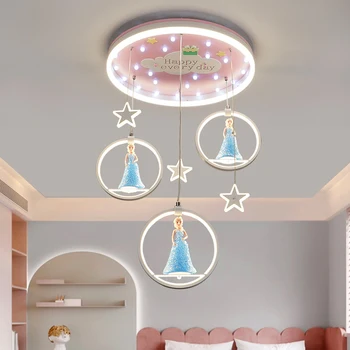 Интериор на стаята led художествена полилей, висящ лампа за детска спални, декоративна маса за хранене, таван, вътрешна украса на тавана