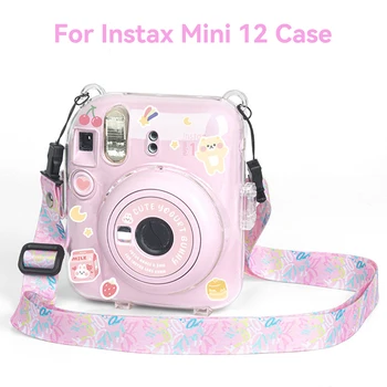 Калъф за фотоапарат Fujifilm Instax Mini 12, защитна чанта за носене, чанта за пътуване с пагон за аксесоари за фотоапарати