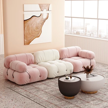 Луксозен диван за дневна в скандинавски стил, секционни диван, модерен диван за хол с три дивани, луксозни дивани Casas Prefabricadas Room Decor
