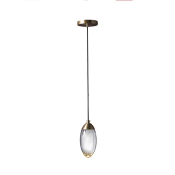 Модерни led висящи лампи с хрустальным топка, скандинавски мед осветление, нощни шкафчета за спалня, осветителни тела с една глава, бар, коридор, малка подвесная лампа
