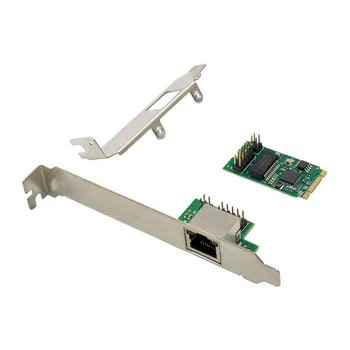 Мрежова карта 2,5 G на M2 до RJ-45 1 Порт 2500 Mbps M. 2 b key M key за PCIe 2,5 Gb Карта Ethernet LAN Карта контролер за чип Intel I225