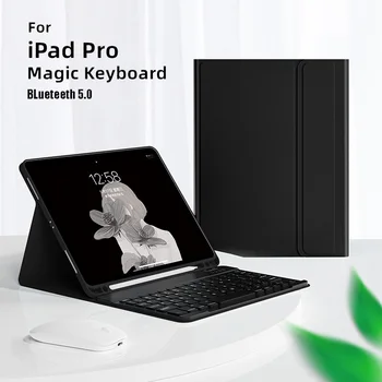 Нов калъф-клавиатура за iPad iPad Air 4 3 2 110,2 7th 8th Безжична Клавиатура и мишка за iPad Pro 11 10,5 Air 3 5 2018 2020 2021