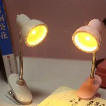 Нова Сладка Мини Лампа за четене на Книги, за Защита на очите, Завъртане на Лампа За Четене със Скоба, Лампи за Четене на Книги, Тенис на Маса, Спалня