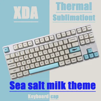 Нови Капачки за ключове XDA PBT С Морска Сол и Мляко, Тематичен Профил, Потребителски Процеса на Сублимация на Боя, Keycap138Keys за Комплект Механични Превключватели Клавиатура