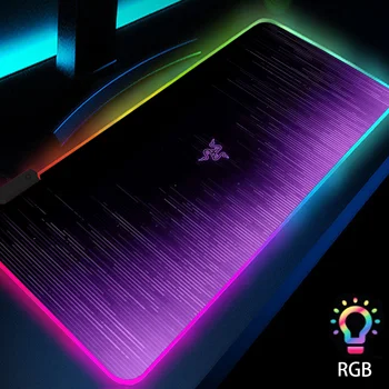 Подложки за мишка Razer Neon Нощ, вълшебна атмосфера, светлинен подложка за мишка, тенис на офис мат, RGB подложки за мишка, подложка гума с led подсветка