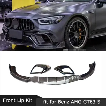 Предната Устна Броня Спойлер Противотуманная Фаровете отдушник За Mercedes Benz AMG GT63 GT63S 4 Врати 2019-2023 Стил на Колата е От Въглеродни Влакна