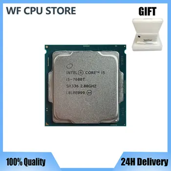 Процесор Intel Core i5-7600T i5 7600T с честота 2,8 Ghz, използван четириядрен процесор с четири нишки 6M 35W LGA 1151