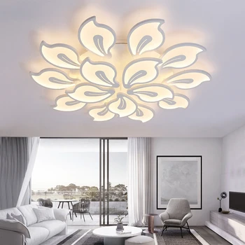 Скандинавски модерен Лампата листо хотел вила акрилни вътрешно осветление на спалня и хол led тавана лампа апартамент лампа на едро