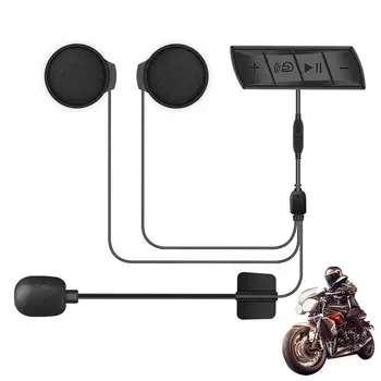 Слушалки за мотоциклетни каски, антифони за външно шлем с стереомузыкой и гласови микрофон, универсален интерком за мотоциклетни шлем