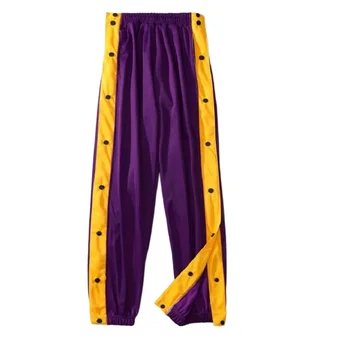 Спортни панталони, мъжки баскетболен тренировочная дрехи, широки панталони с отворени копчета, широки панталони с отворени бутони