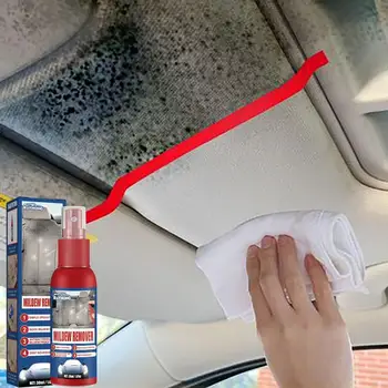 Средство за почистване на интериора на колата спрей за премахване на мухъл в колата, без мирис спрей за премахване на мухъл в обивке на седалките, арматурното табло на покрива на колата